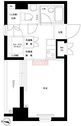 ルーブル蒲田弐番館 1Kの間取図画像