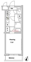 グランヴァン西馬込4 1Kの間取図画像