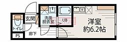ハイツ・コロール ワンルームの間取図画像