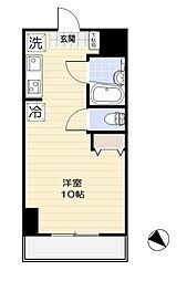 ダイアパレス鶴見第2 ワンルームの間取図画像