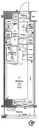 AXAS大森西アジールコート 1Kの間取図画像