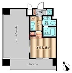 RESIDIA大森 1Kの間取図画像