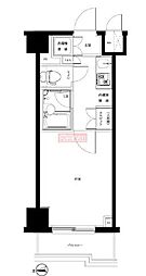 ルーブル川崎 1Kの間取図画像