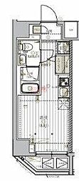 レリア横浜鶴見 ワンルームの間取図画像