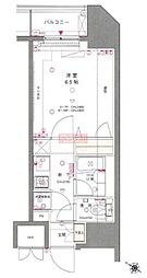 東京蒲田スクエアタワー 1Kの間取図画像