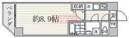 エスジーコート蒲田 1Kの間取図画像