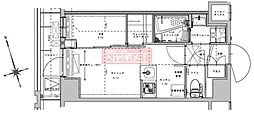 ASYLCOURT大森西 1DKの間取図画像