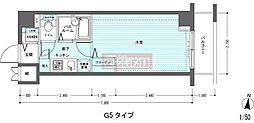 RESIDIA多摩川 1Kの間取図画像