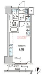 JPnoie西蒲田 ワンルームの間取図画像