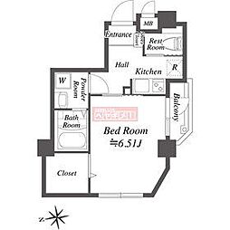 COSMOSREID大森町 1Kの間取図画像