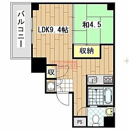 ヴィラMG 1LDKの間取図画像