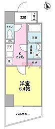 エクロール蒲田 1Kの間取図画像