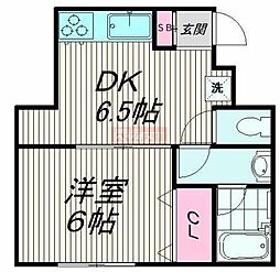 ピアーチェウチムラパート10 1DKの間取図画像