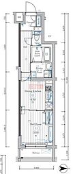 大田区矢口2丁目マンション 1DKの間取図画像