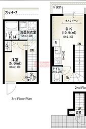 ソルナクレイシア蒲田 1DKの間取図画像