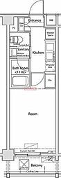 フォルティス大森 1Kの間取図画像