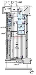 メインステージ蒲田5 1Kの間取図画像