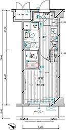 メインステージ川崎3 1Kの間取図画像
