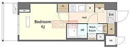 MAKESDesign川崎2 1Kの間取図画像
