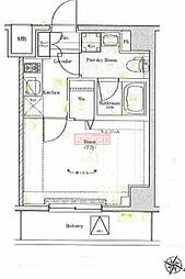 ガリシア池上 1Kの間取図画像