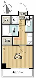 シンシア蒲田ステーションプラザ 1Kの間取図画像