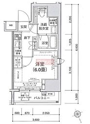 アイル大森壱番館 1Kの間取図画像