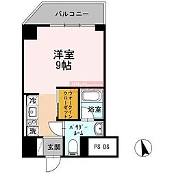 カスタリア大森3 ワンルームの間取図画像