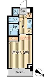 JC西馬込 1Kの間取図画像