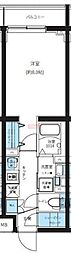 RenaissanceCourt大森町 1Kの間取図画像