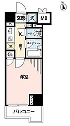 ルーブル品川南大井弐番館 1Kの間取図画像