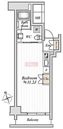 Ti-KAWASAKI ワンルームの間取図画像