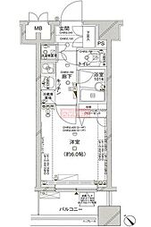 コンシェリア大森山王 1Kの間取図画像