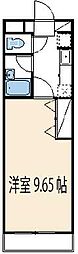 コンフォートフラッツ 1Kの間取図画像