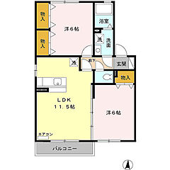 物件の間取り