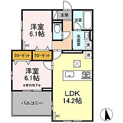間取図画像 2LDK