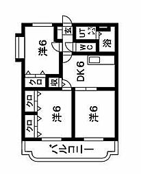 Y.M.Hayashi 3DKの間取図画像