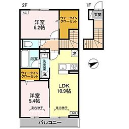 間取図画像 2LDK