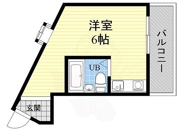 サンロイヤル柴島パート3 ｜大阪府大阪市東淀川区柴島２丁目(賃貸マンション1R・3階・16.00㎡)の写真 その2