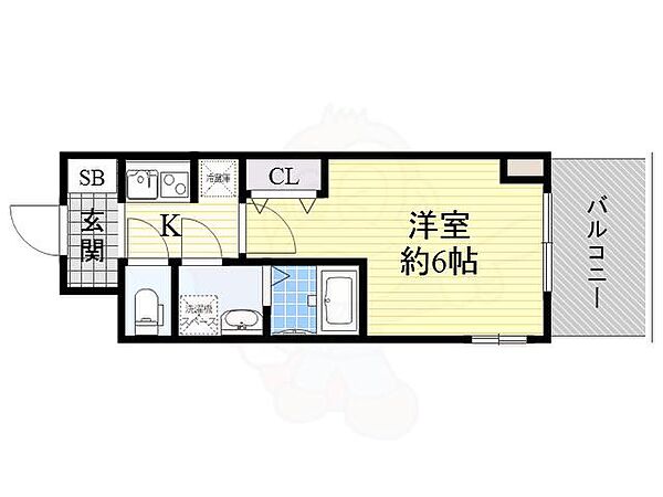 S-RESIDENCE新大阪Garden ｜大阪府大阪市淀川区木川東４丁目(賃貸マンション1K・11階・21.09㎡)の写真 その2