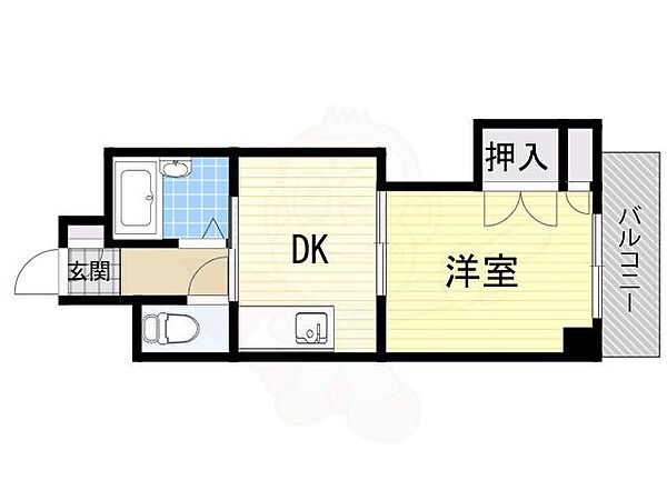 第2東三国グランドハイツ北 ｜大阪府大阪市淀川区東三国６丁目(賃貸マンション1DK・2階・26.46㎡)の写真 その2