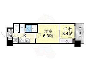 スプランディッド8  ｜ 大阪府大阪市淀川区加島３丁目（賃貸マンション2K・6階・30.00㎡） その2