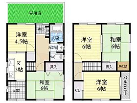 木川東4丁目貸家  ｜ 大阪府大阪市淀川区木川東４丁目（賃貸一戸建5K・2階・65.00㎡） その2