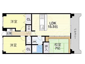 淀川ハイライフマンション  ｜ 大阪府大阪市淀川区野中北１丁目（賃貸マンション3LDK・6階・77.40㎡） その2