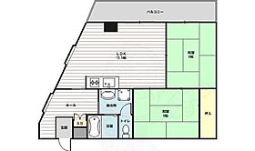 第2丸重グランドハイツ  ｜ 大阪府大阪市淀川区西中島７丁目（賃貸マンション2LDK・5階・55.30㎡） その2