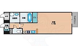 エル・セレーノ東三国 2階ワンルームの間取り