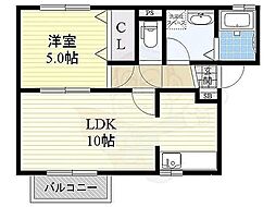間取図画像 1LDK