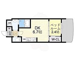 セレニテ新大阪アリエ 1DKの間取図画像