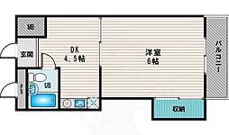 シティコート新大阪 1DKの間取図画像