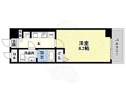アーデン新大阪 1Kの間取図画像