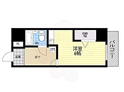 ライオンズマンション新大阪第3 ワンルームの間取図画像